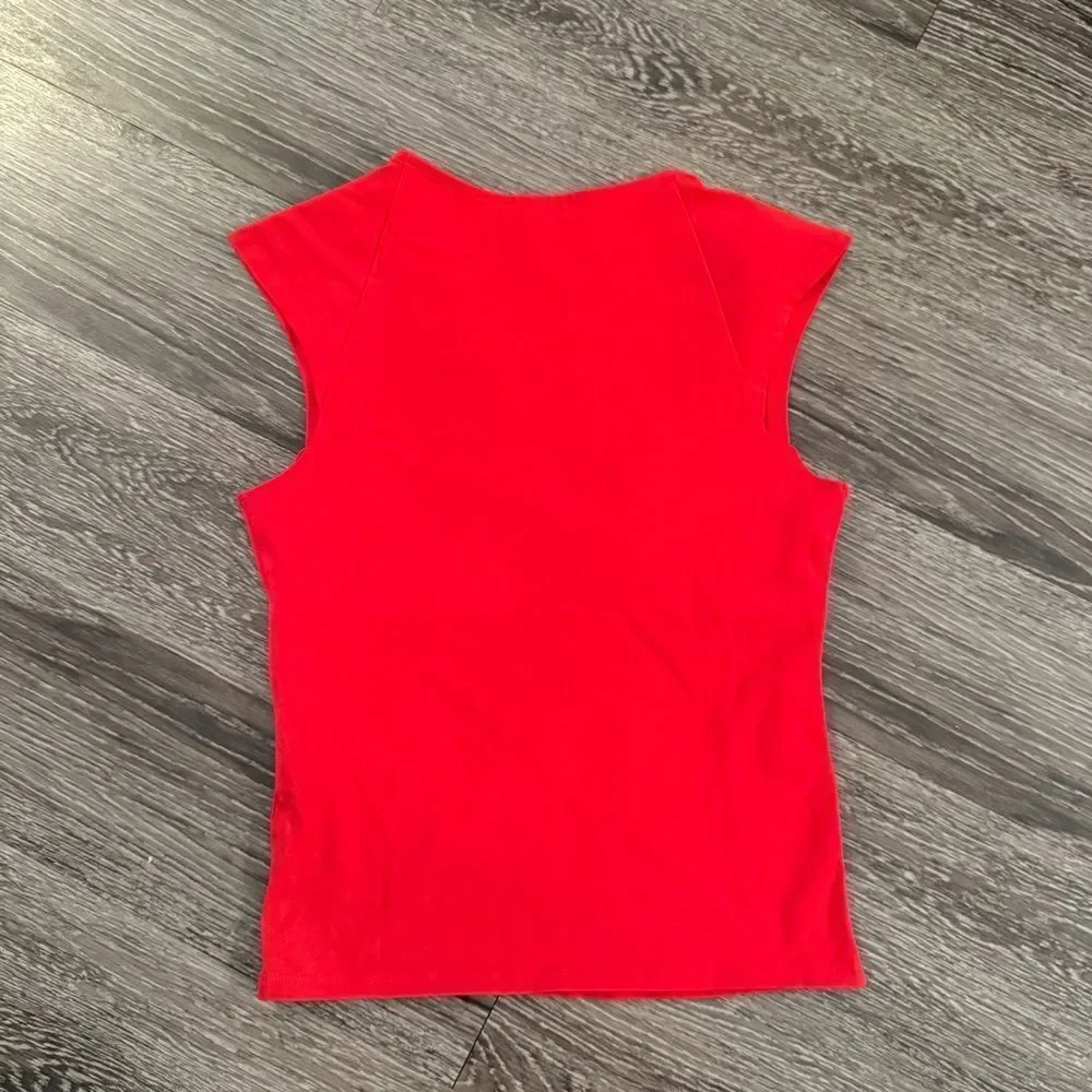J. Crew Squareneck cap-sleeve top in stretch cotton blend